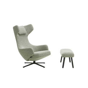 Vitra Grand Repos & Panchina - Aluminium Basic Dark/Nubia Ivory Forest