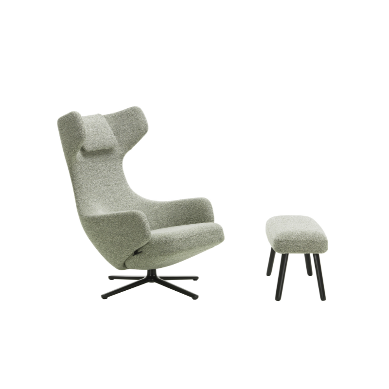 Vitra Grand Repos & Panchina - Aluminium Basic Dark/Nubia Ivory Forest