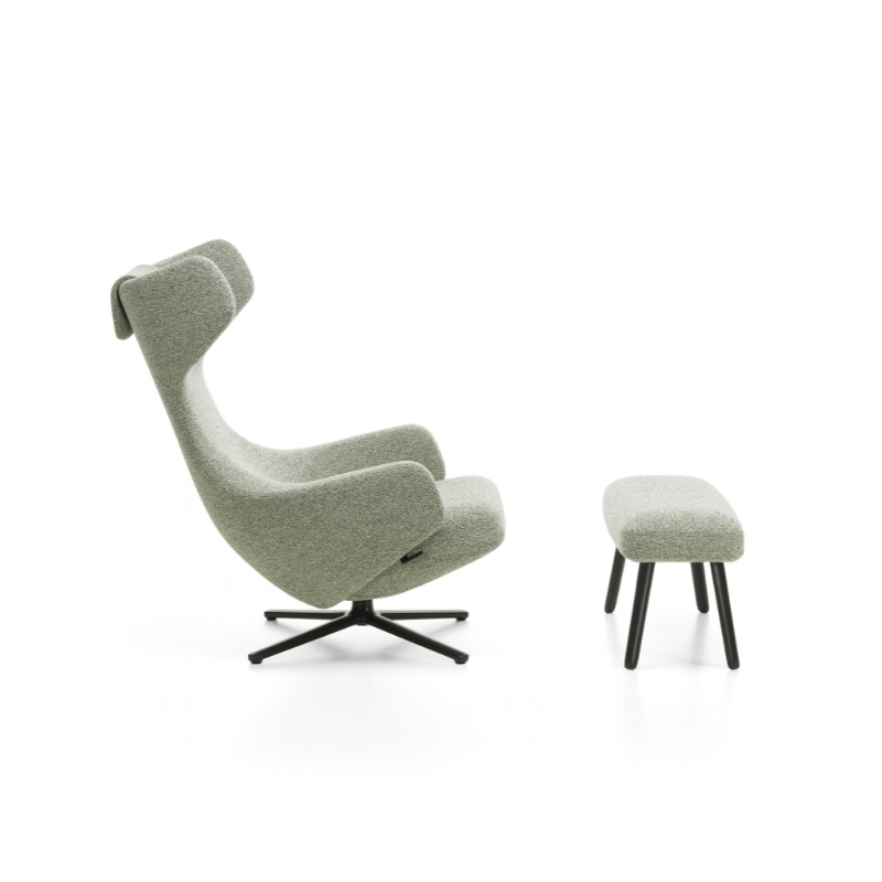 Vitra Grand Repos & Panchina - Aluminium Basic Dark/Nubia Ivory Forest