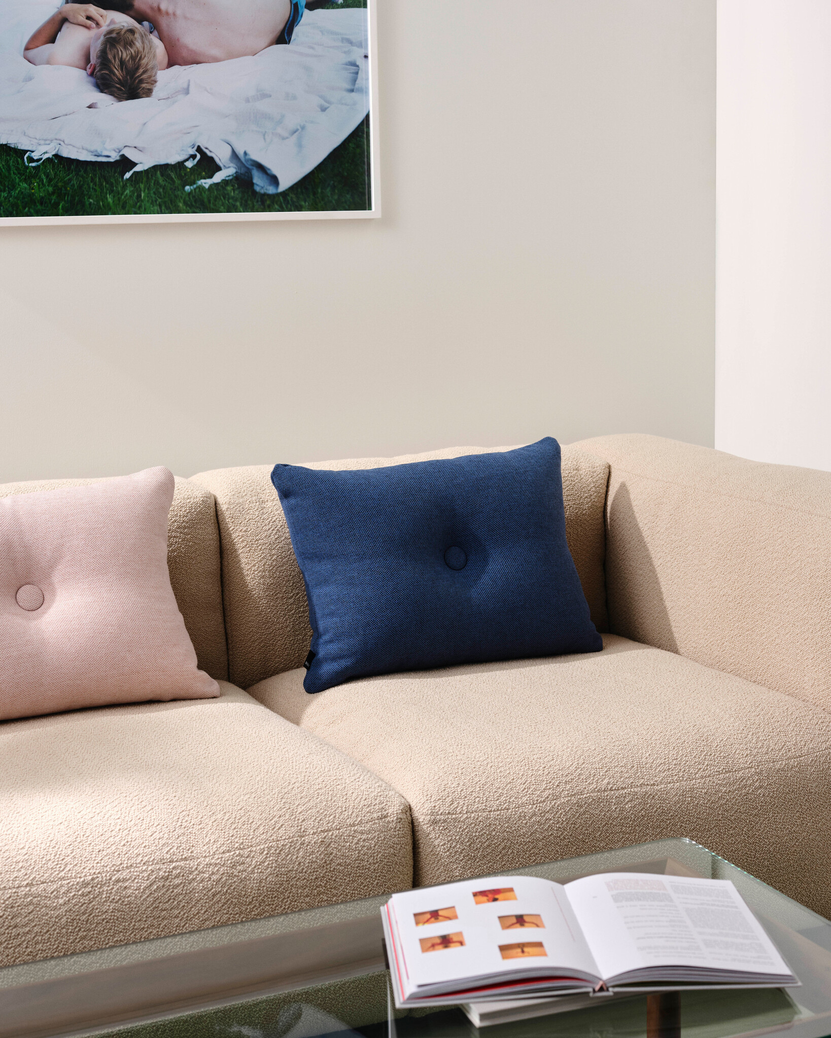 HAY Dot Cushion XL Mini Dot - Soft Mint