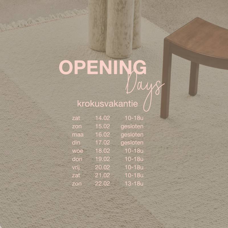 WE’RE OPEN! Yes, wij blijven open tijdens de krokusvakantie. Spring binnen voor advies of inspiratie! ✨
