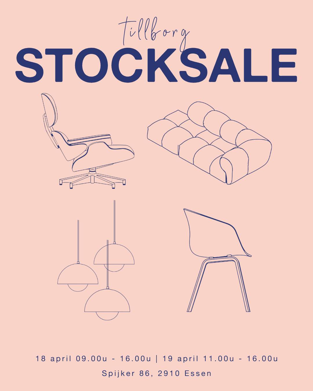 Countdown for our tillborg stocksale. Staat het weekend van zaterdag 18/04 en zondag 19/04 al in jouw agenda? 