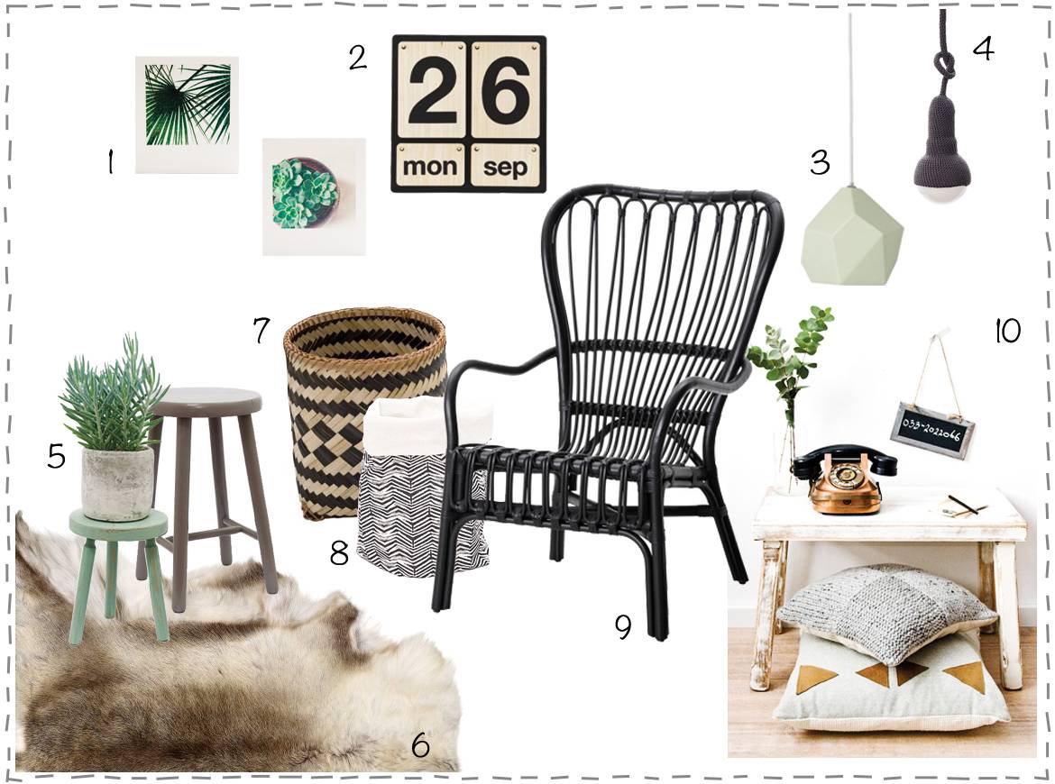 Moodboard eigen plek in interieur