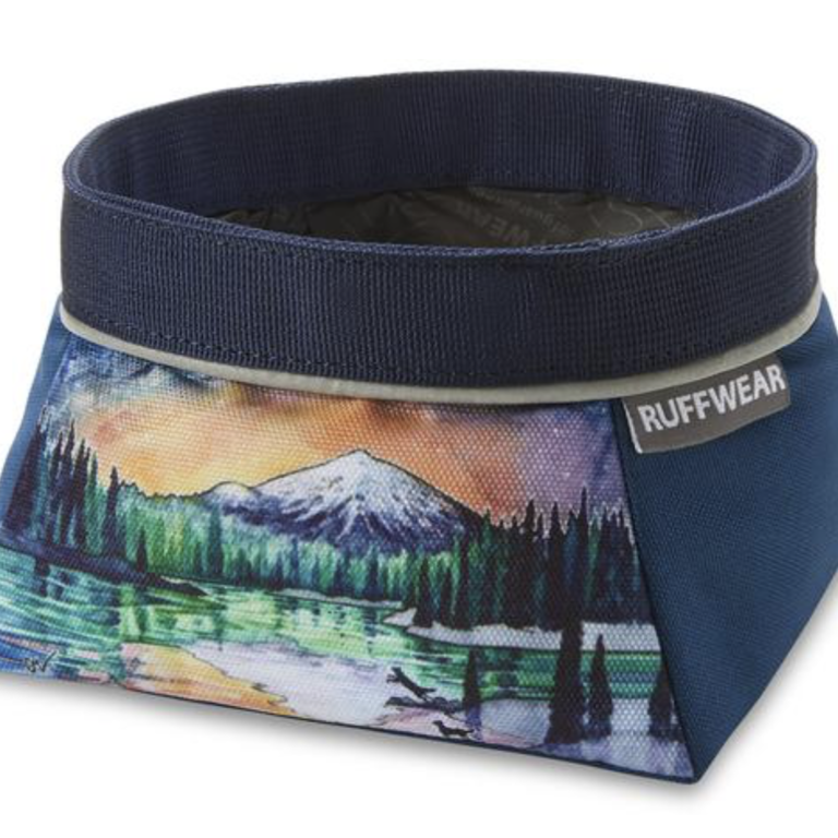 Outdoor Research Ruffwear Artist Series Quencher. Waterproof Dog Bowl