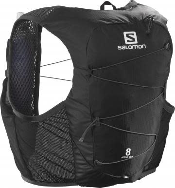 新品未使用 SALOMON ACTIVE SKIN 8 with FRASK M ACTIVE SKIN 8 SET Unisex Running Vest with flasks included