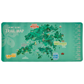 Hong Kong Trail Map Desk Mat