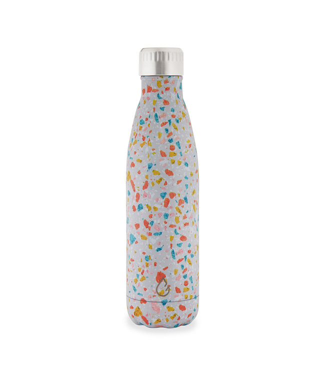 FLOW waterfles RVS terrazzo 500 ml