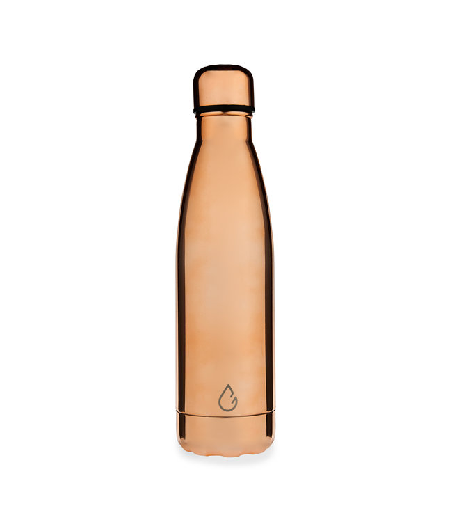 FLOW waterfles RVS rosegoud 500 ml