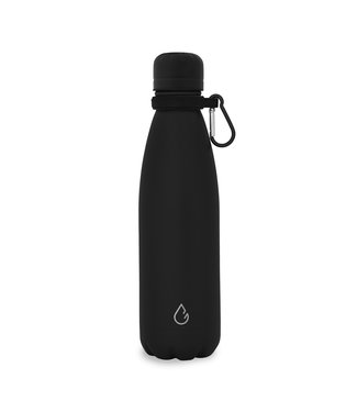 All design waterfles RVS zwart 500 ml