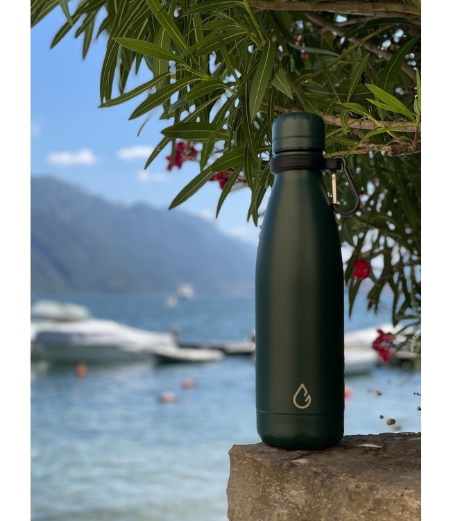 All FLOW waterfles RVS mosgroen 500 ml