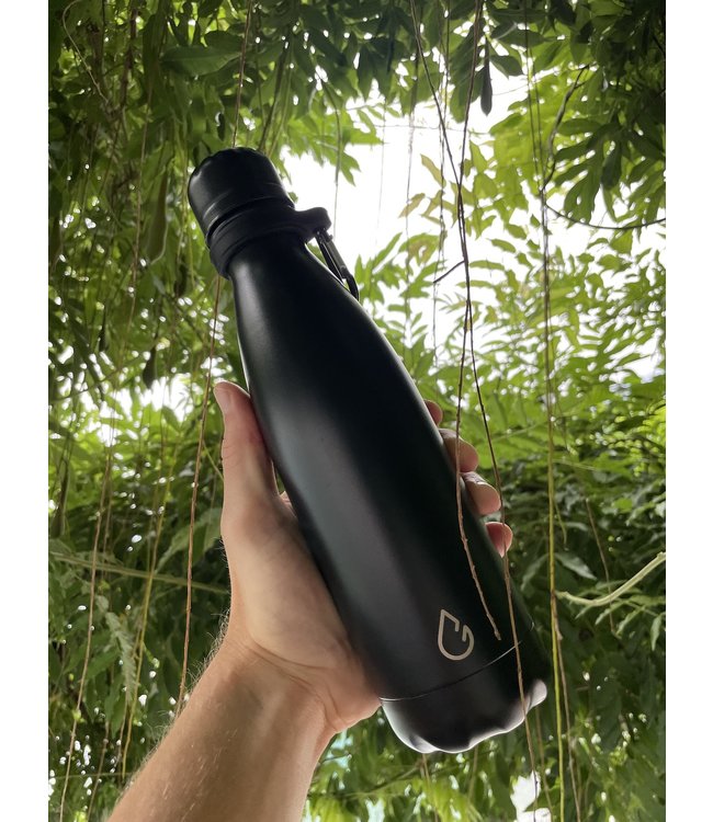 All FLOW waterfles RVS zwart 500 ml