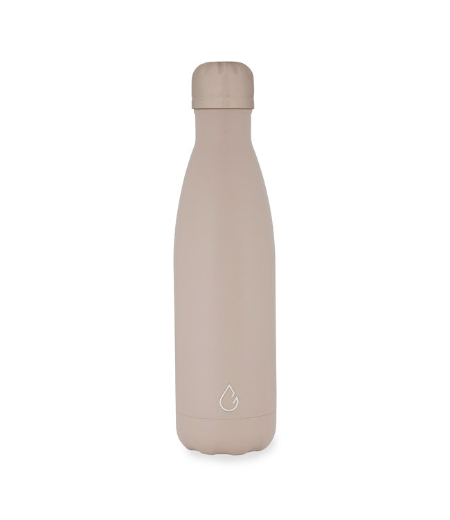 Wattamula Luxe design eco RVS waterfles nude 500 ml - extra carrier - Wattamula