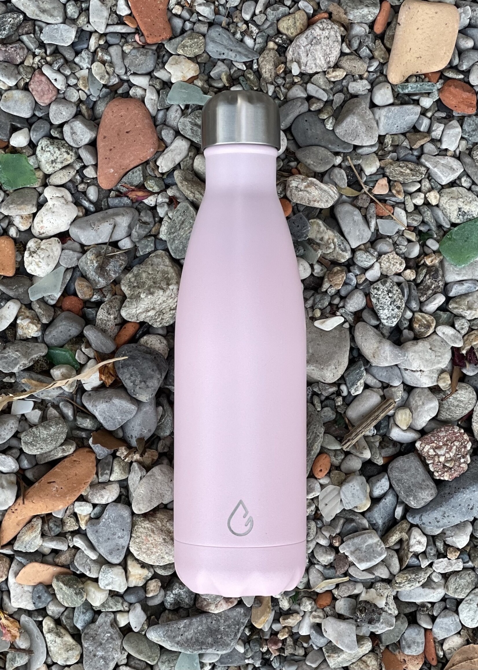 FLOW waterfles RVS pastel roze 500 ml