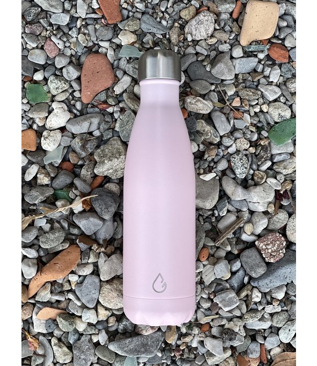 FLOW waterfles RVS pastel roze 500 ml