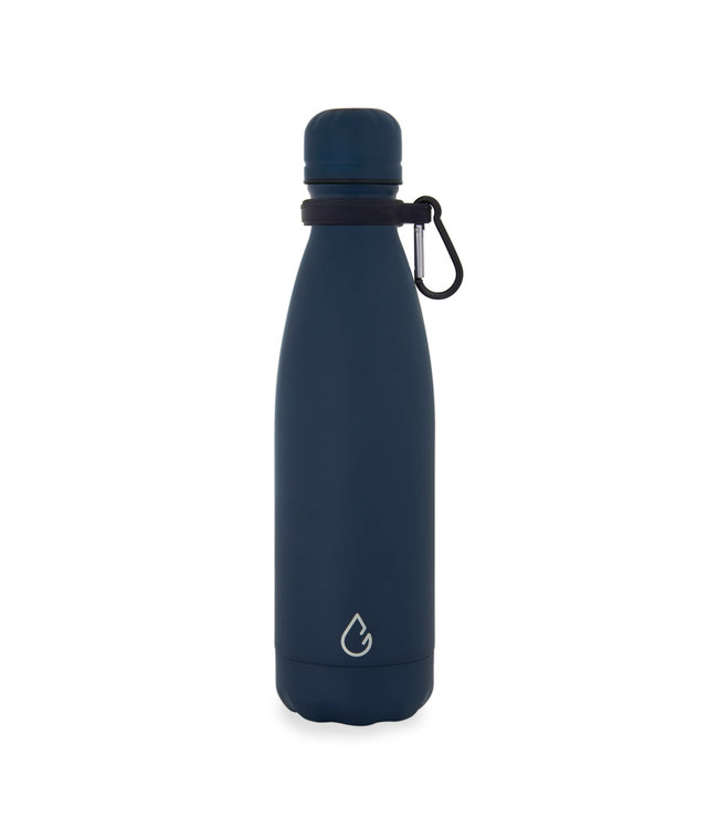 All FLOW waterfles RVS donkerblauw 500 ml