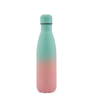 FLOW waterfles RVS mix  blauw/roze 500 ml