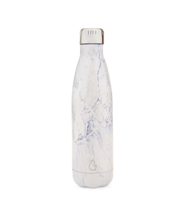 FLOW waterfles RVS wit marmer 500 ml