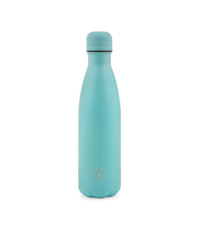 All design waterfles RVS lichtblauw 500 ml  - Wattamula
