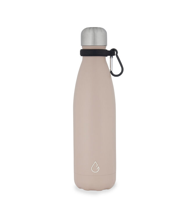 Wattamula Design eco RVS waterfles nude 500 ml - extra carrier - Wattamula