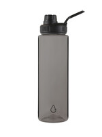 MOVE sport waterfles transparant charcoal 700 ml
