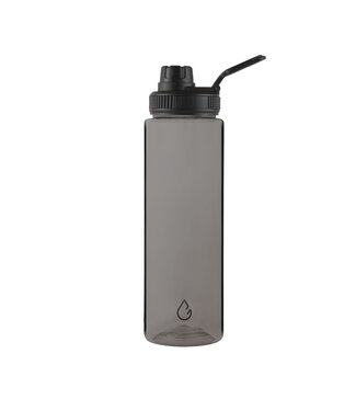 MOVE sport waterfles transparant charcoal 700 ml