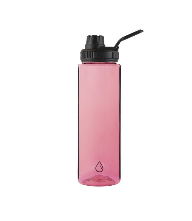 MOVE sport waterfles transparant roze 700 ml