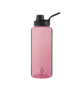 MOVE sport waterfles transparant roze 1 liter