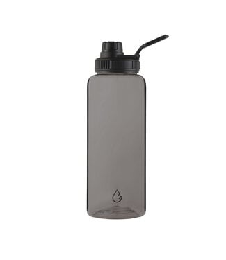 MOVE sport waterfles transparant charcoal 1 liter