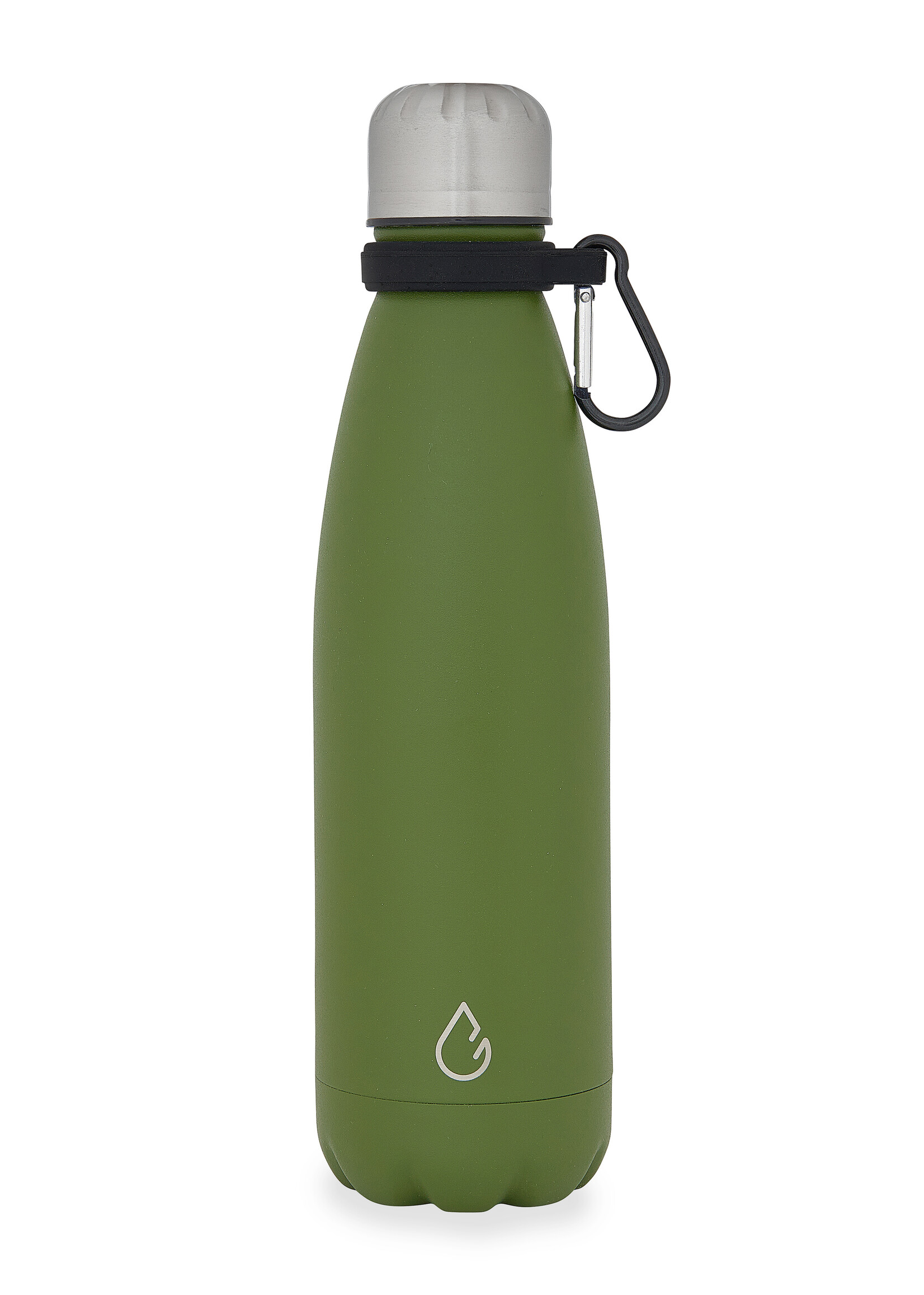 FLOW waterfles RVS olijfgroen 500 ml