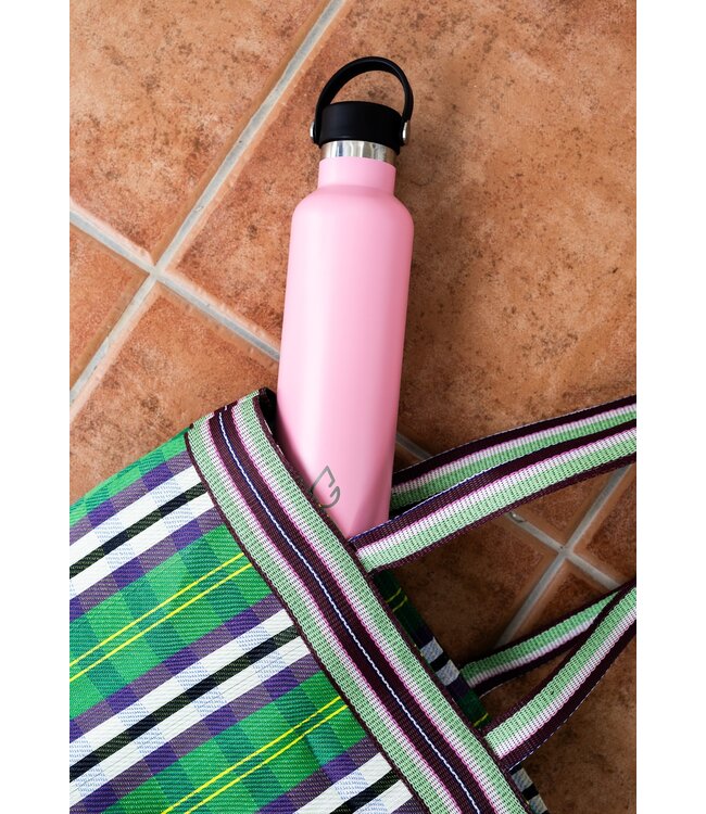 GO waterfles RVS roze 710 ml - met sportdop  - Wattamula