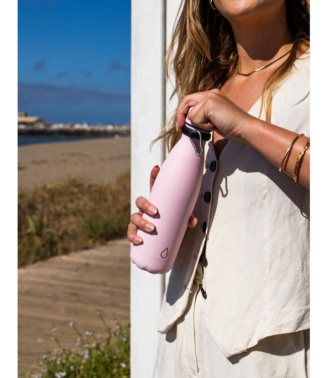 All FLOW waterfles RVS pastel roze 500 ml