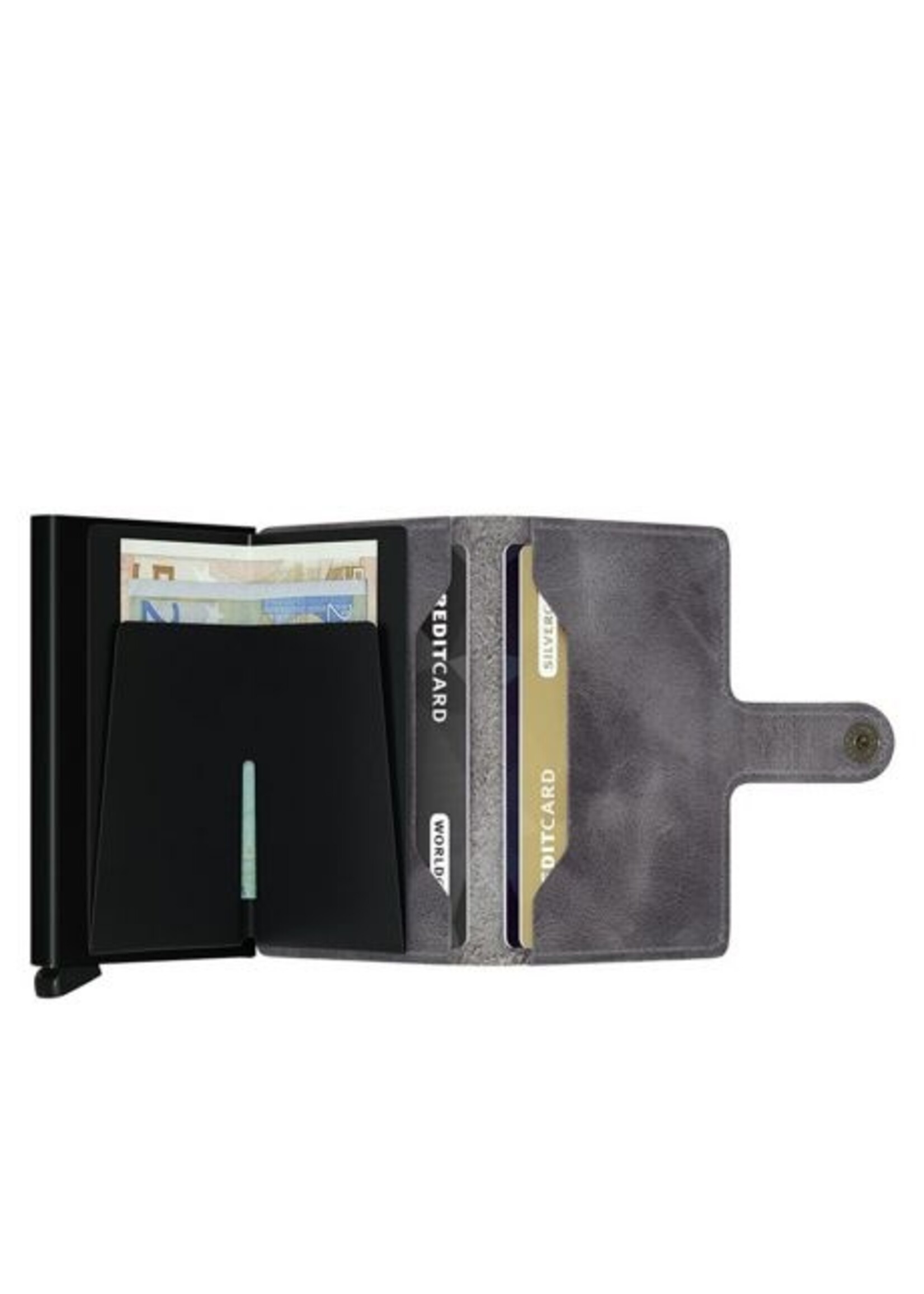 MINI WALLET VINTAGE GREY BLACK