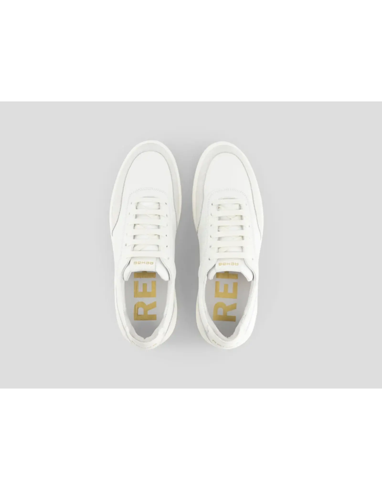 REHAB TAYLOR LTHR WITTE SNEAKER