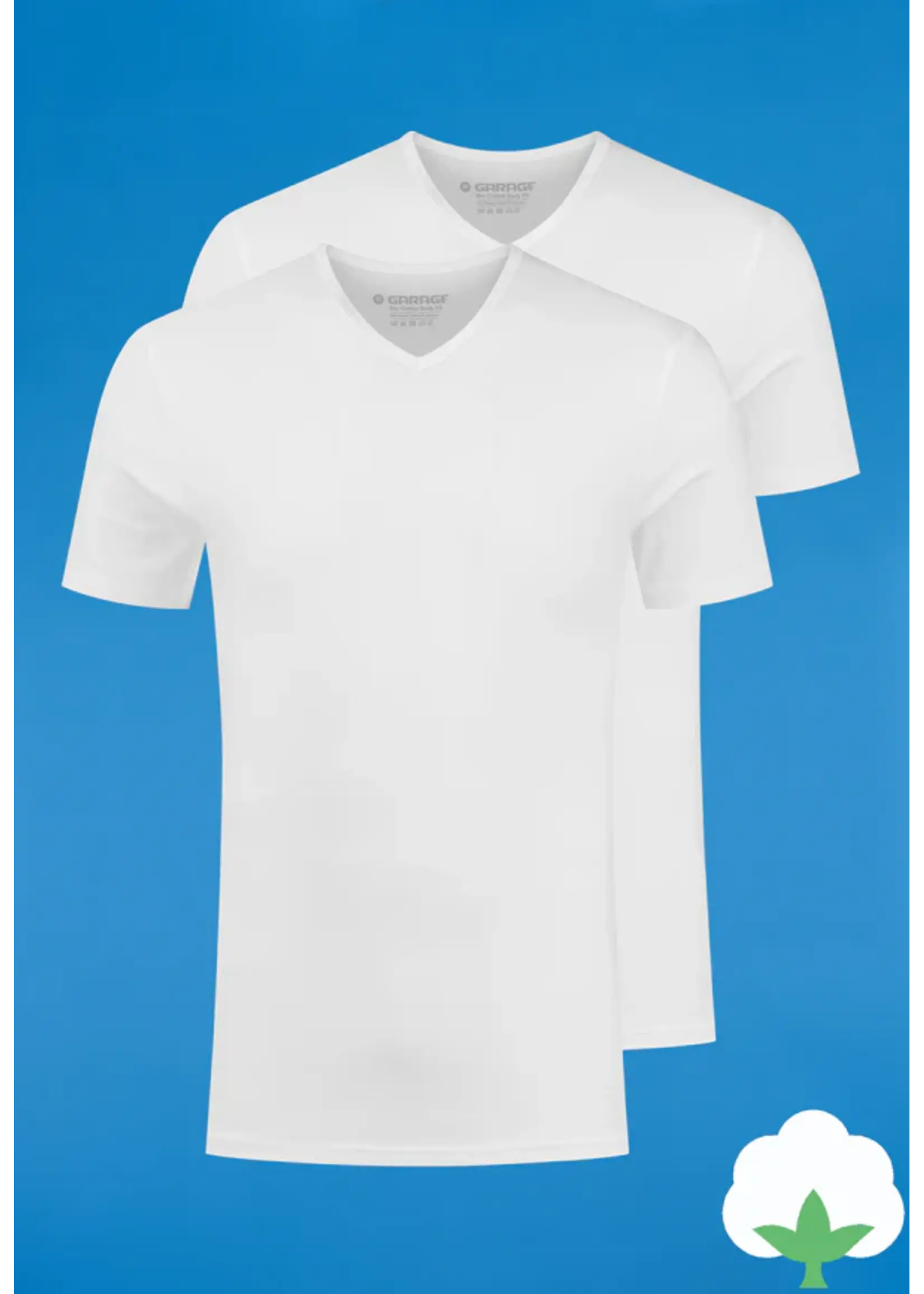 BASIC T-SHIRT TWO-PACK V-HALS