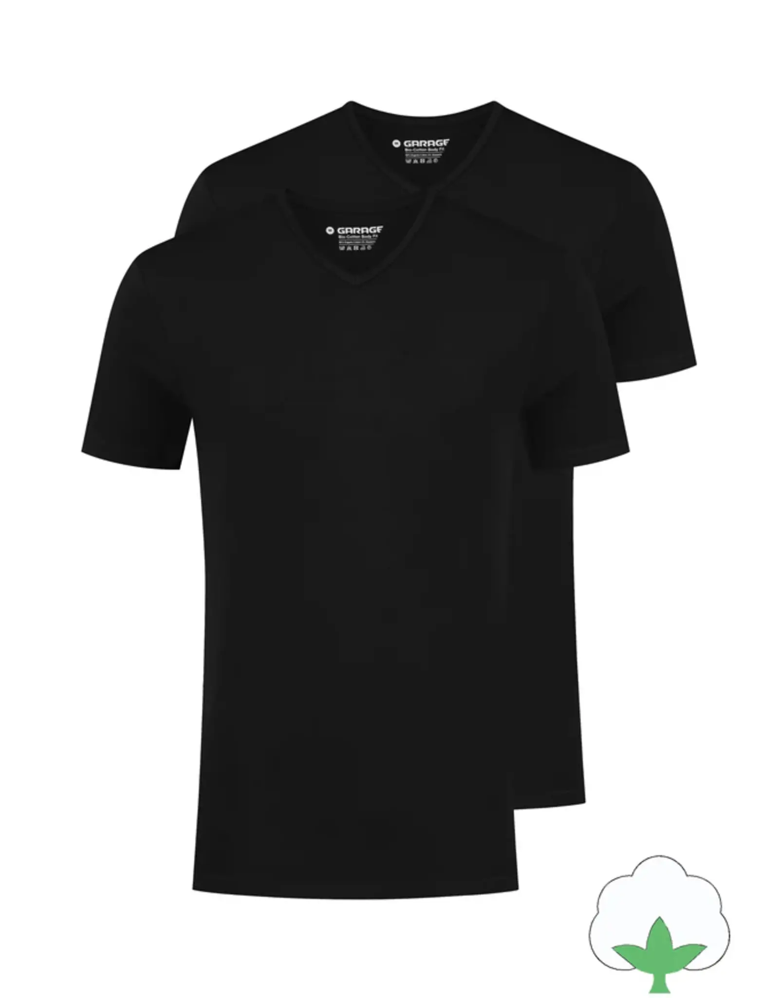 GARAGE BASIC T-SHIRT TWO-PACK V-HALS