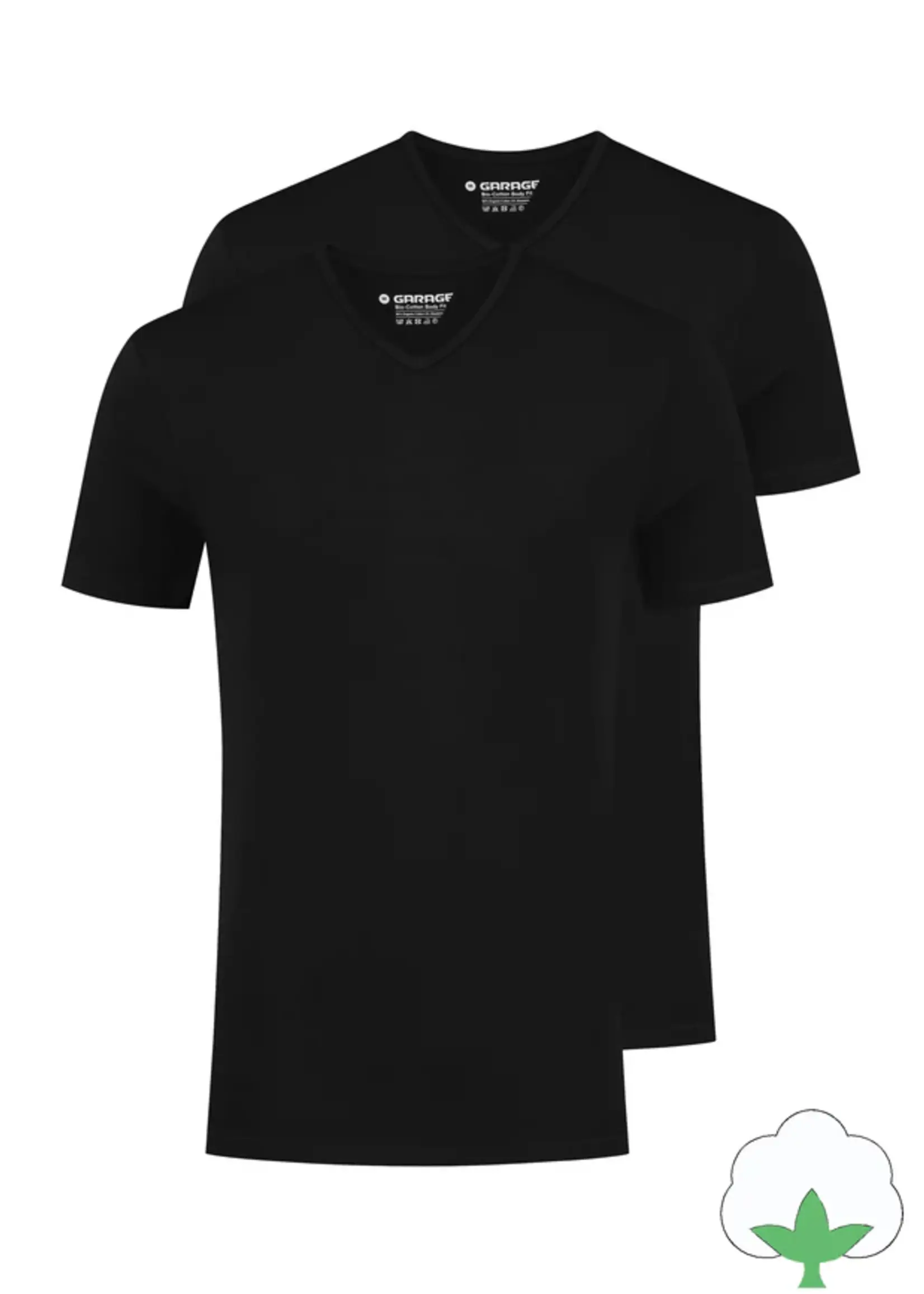 BASIC T-SHIRT TWO-PACK V-HALS