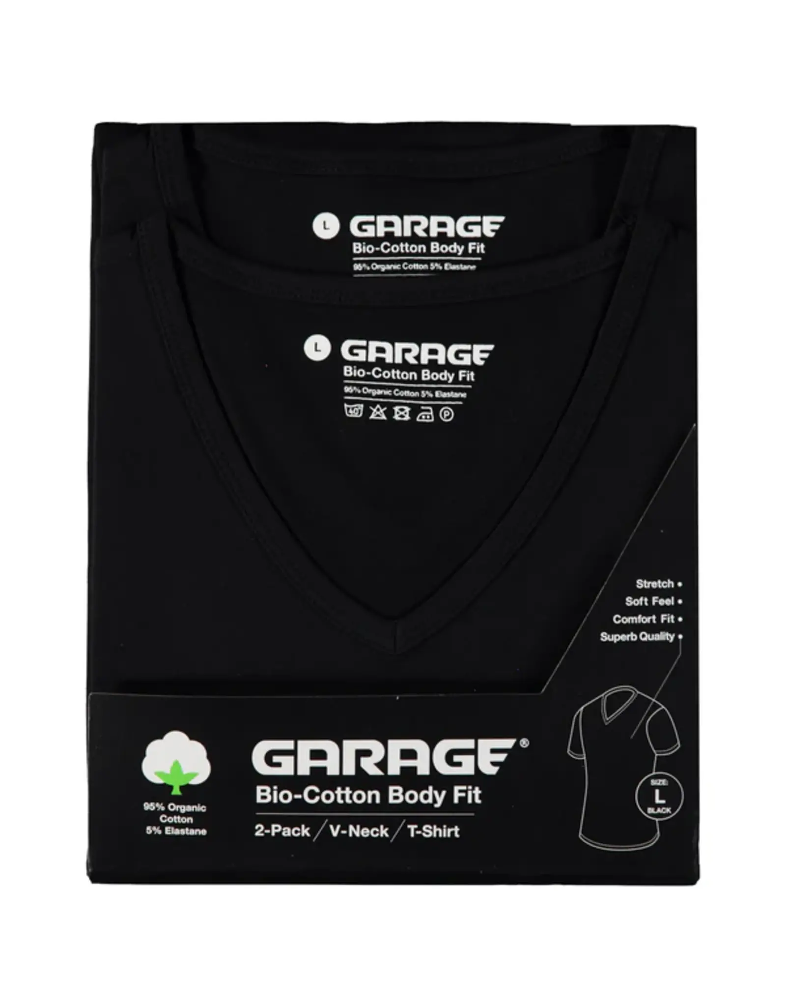 GARAGE BASIC T-SHIRT TWO-PACK V-HALS