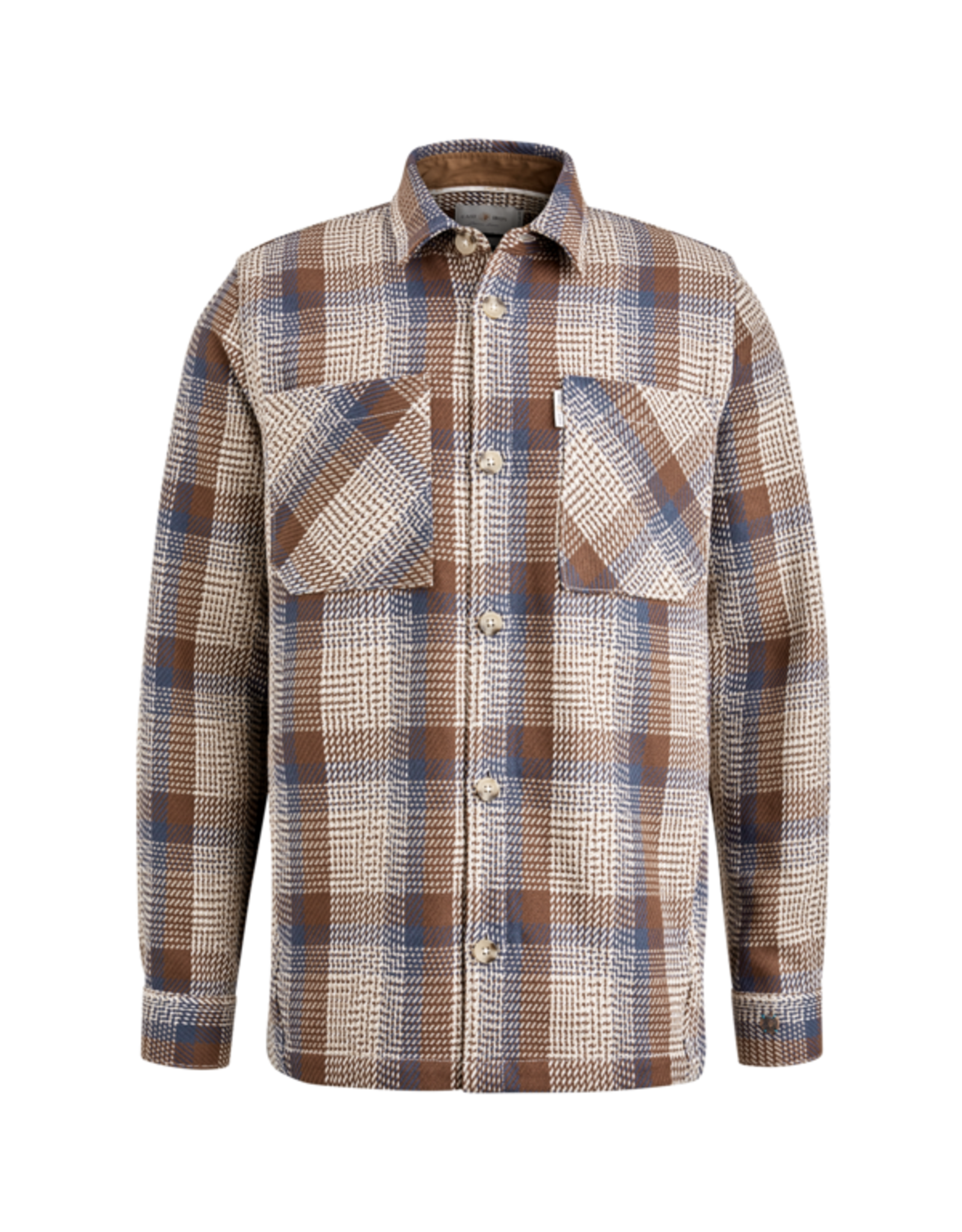 CASTIRON SHIRT JACKET MET STRUCTUUR WEAVE