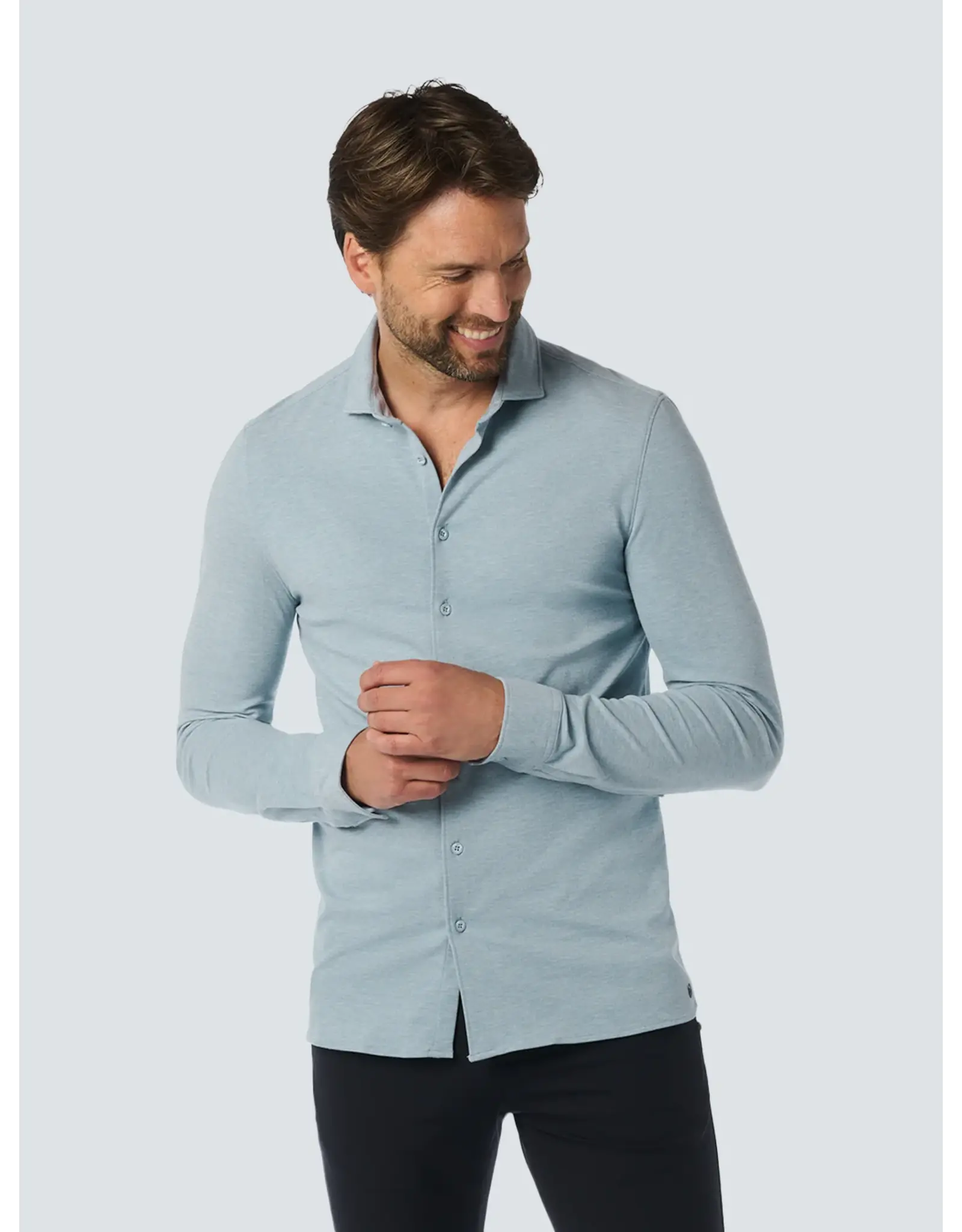 NO EXCESS  JERSEY STRETCH SHIRT