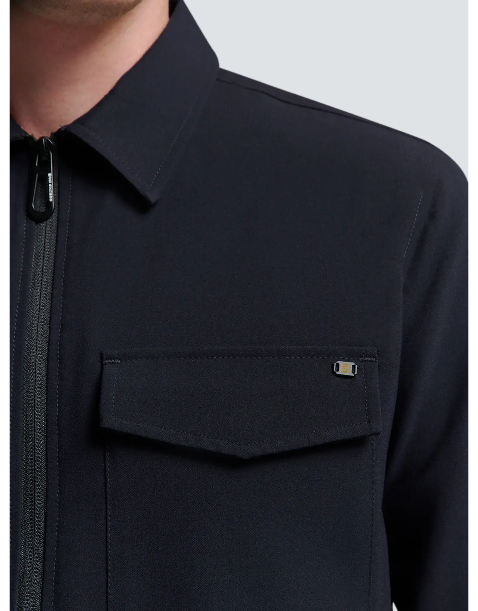 NO EXCESS  OVERSHIRT MET RITSSLUITING STRETCH