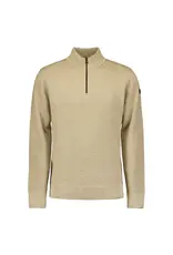 NO EXCESS  HALF ZIP TRUI IN TWEE KLEURIGE MELANGE
