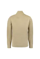 NO EXCESS  HALF ZIP TRUI IN TWEE KLEURIGE MELANGE