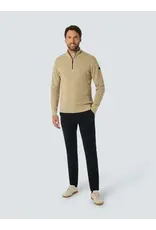 NO EXCESS  HALF ZIP TRUI IN TWEE KLEURIGE MELANGE