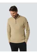 NO EXCESS  HALF ZIP TRUI IN TWEE KLEURIGE MELANGE
