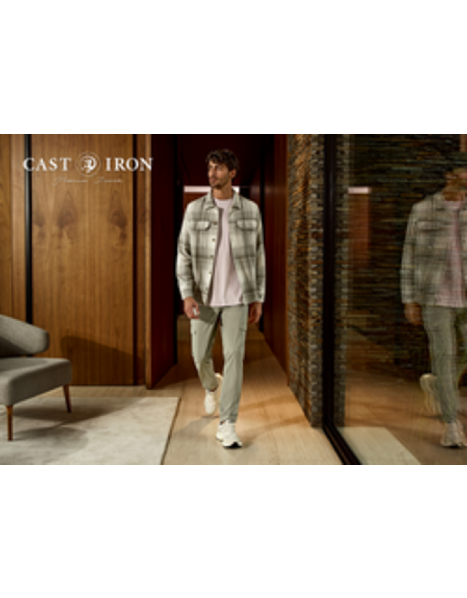 CASTIRON SHIRT JACKET MET RUITPATROON