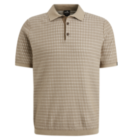 VANGUARD  POLO MET GEBREID RUITPATROON