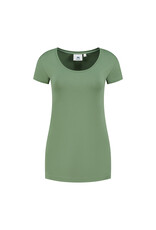 RAVAGE BEDRIJFSKLEDING Cotton Elastane T-shirt for her ARMY GREEN