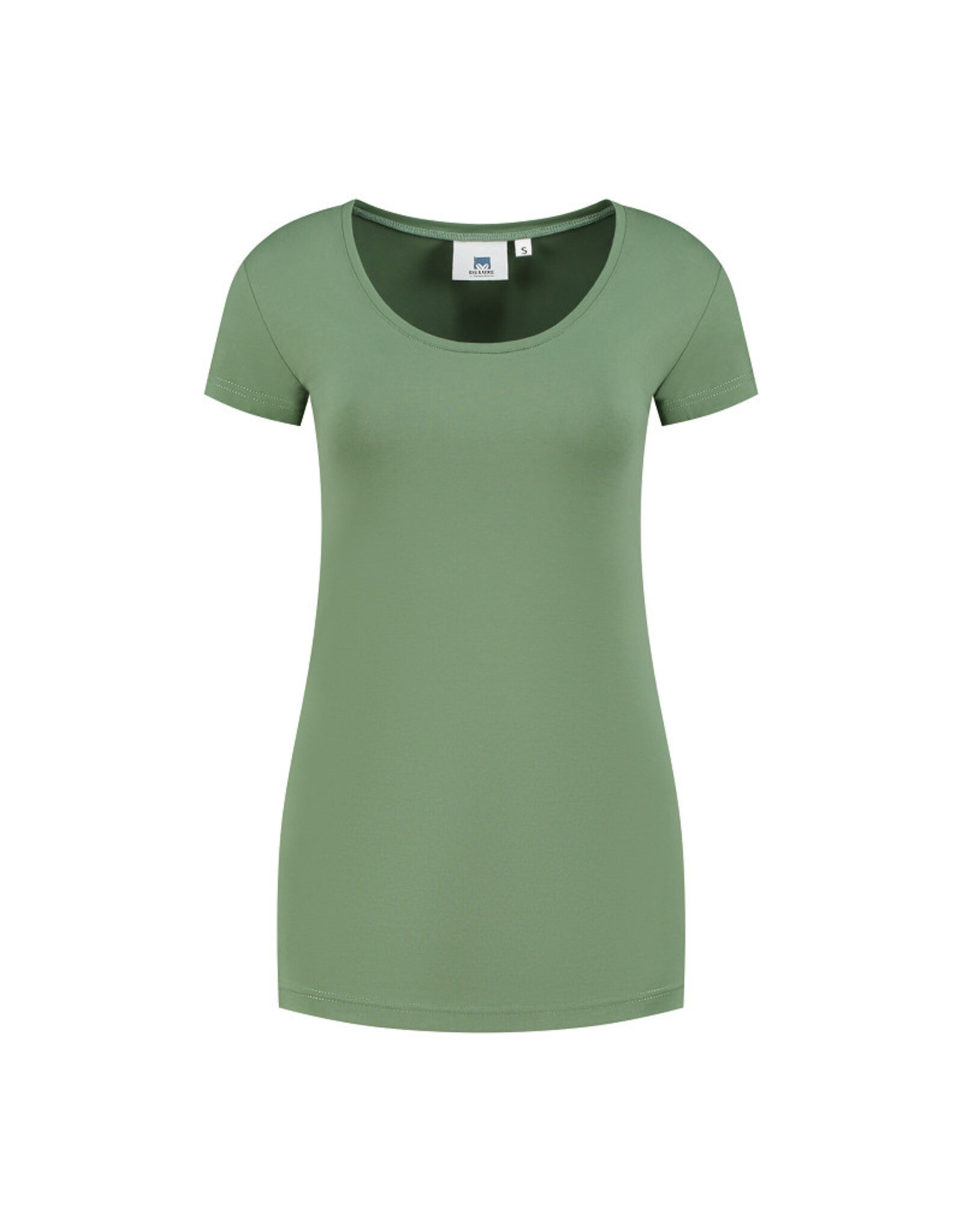 RAVAGE BEDRIJFSKLEDING Cotton Elastane T-shirt for her ARMY GREEN