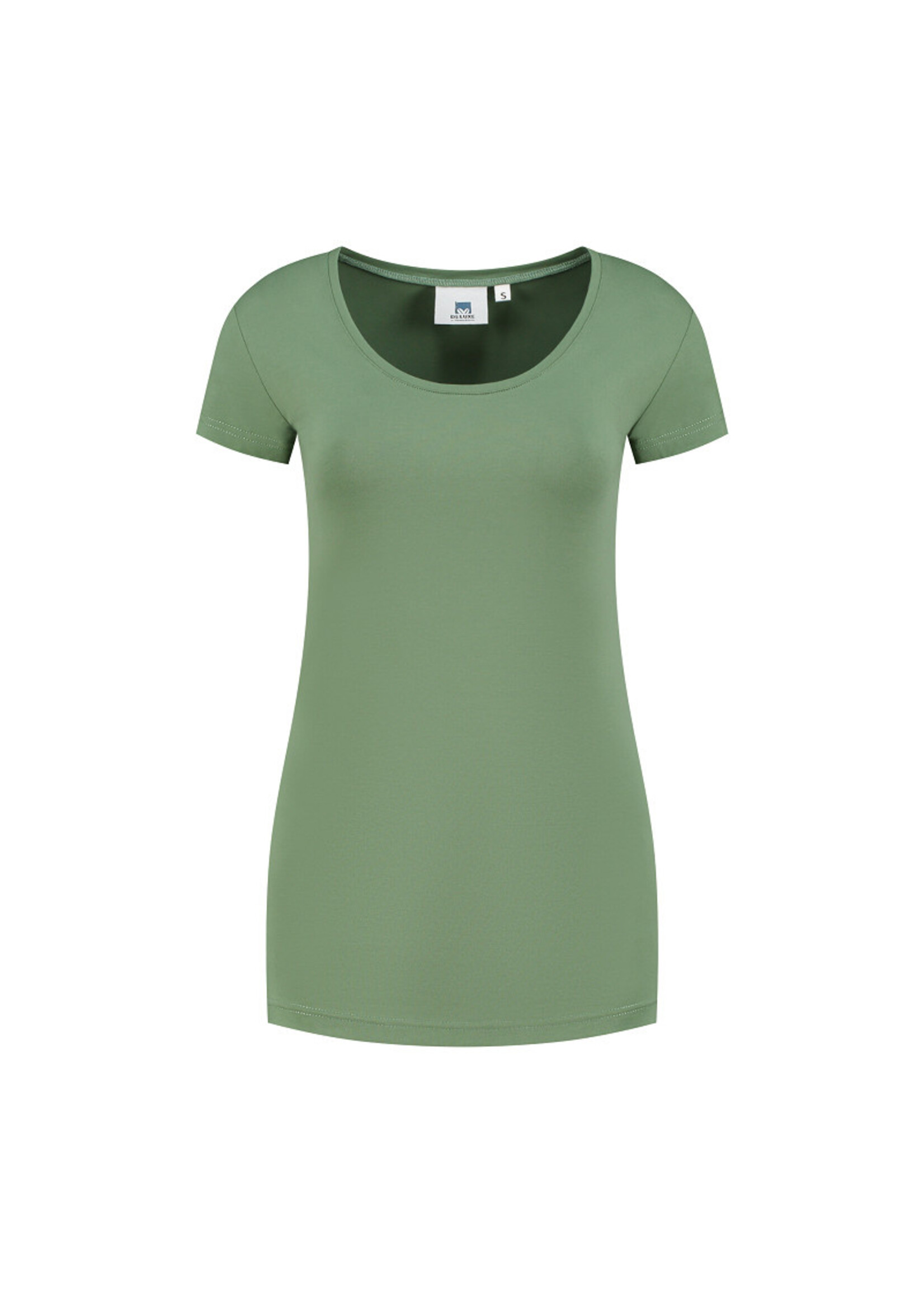 RAVAGE BEDRIJFSKLEDING Cotton Elastane T-shirt for her ARMY GREEN
