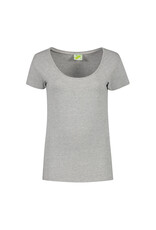 RAVAGE BEDRIJFSKLEDING Cotton Elastane T-shirt for her GREY HEATHER